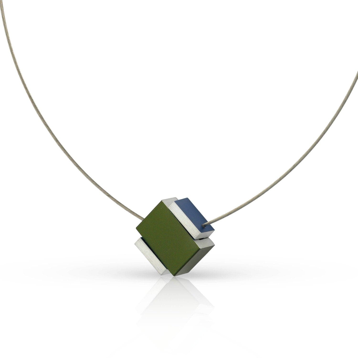 Ketting JUNA blauw & groen | C288BGR