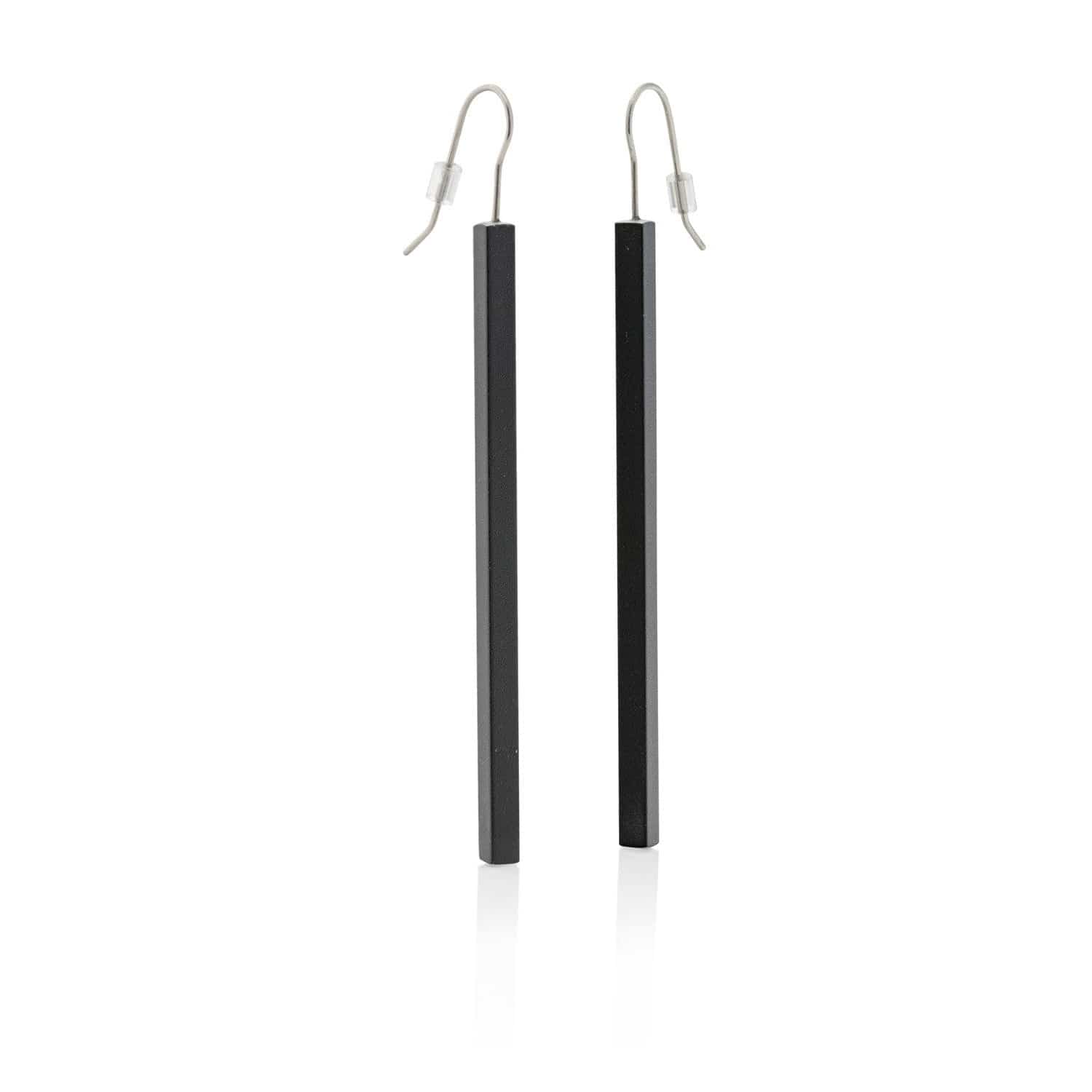 Oorbellen SUUS Lang Zwart | O38Z