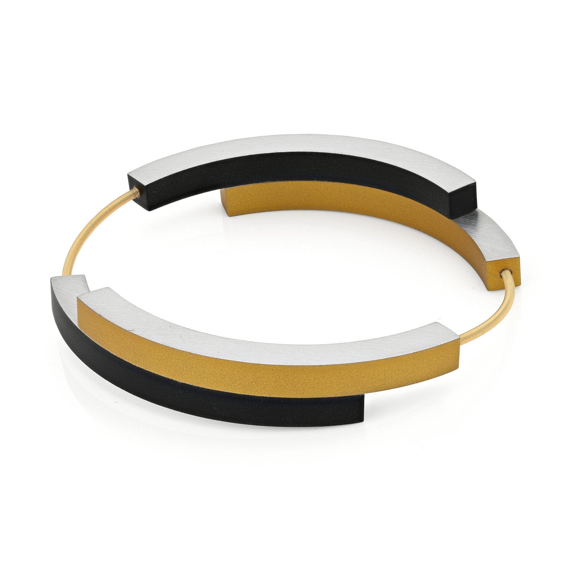 Armband BELLE Zwart|Goudkleur | AG32ZG