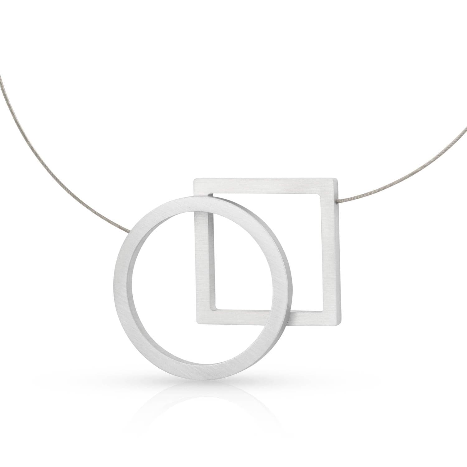 Collier Cirkel en Vierkant C241