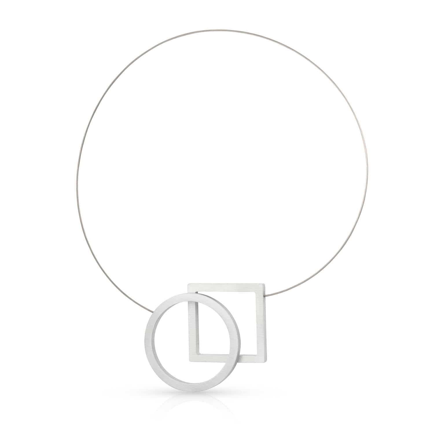 Collier Cirkel en Vierkant C241