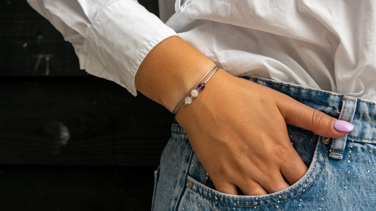 Mix en match Thinking of You edelsteen armbandjes | CLIC by Suzanne