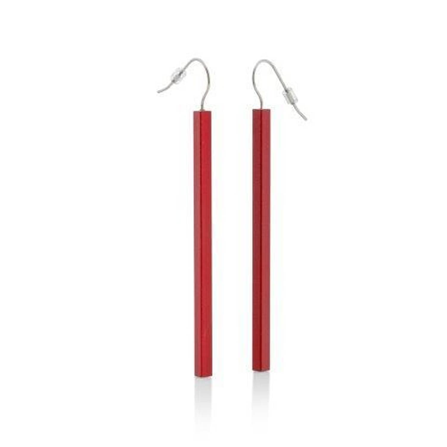 Oorbellen SUUS Lang Rood | O38R