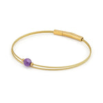 Thinking of You Amethist edelsteen armband goudkleur | A712GG