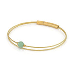 Thinking of You edelsteen armband Aventurijn goudkleur | A713GG