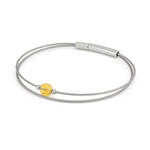Thinking of You edelsteen armband Citrien zilverkleur | A719B