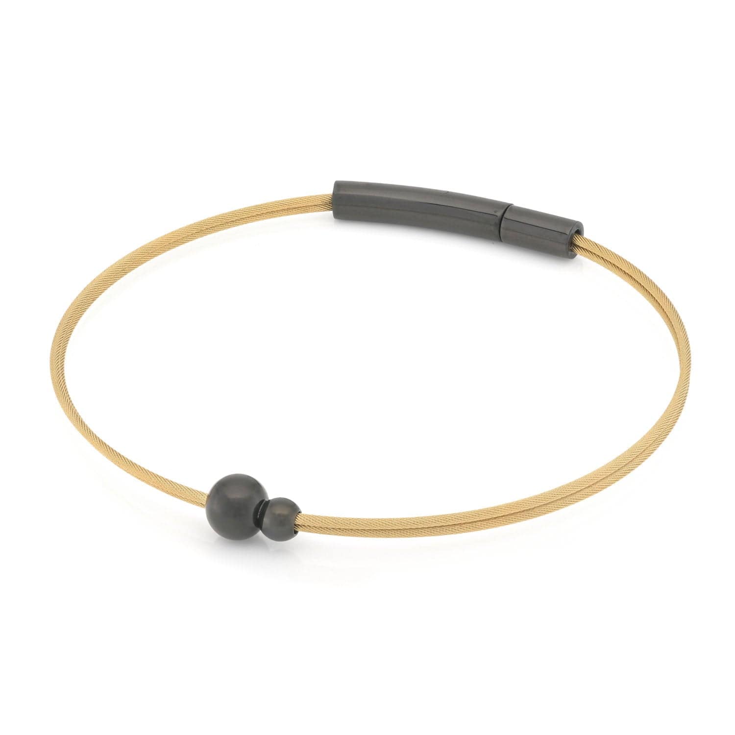Armband goud met zwart Thinking of You A710GZ | CLIC by Suzanne
