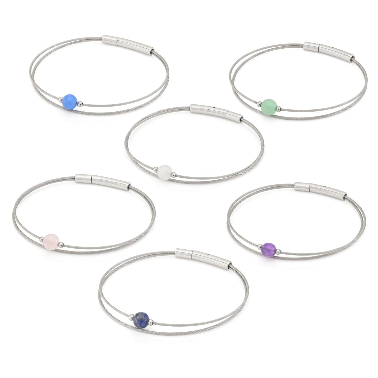 Thinking of You edelsteen armbandjes in verschillende kleuren | CLIC by Suzanne