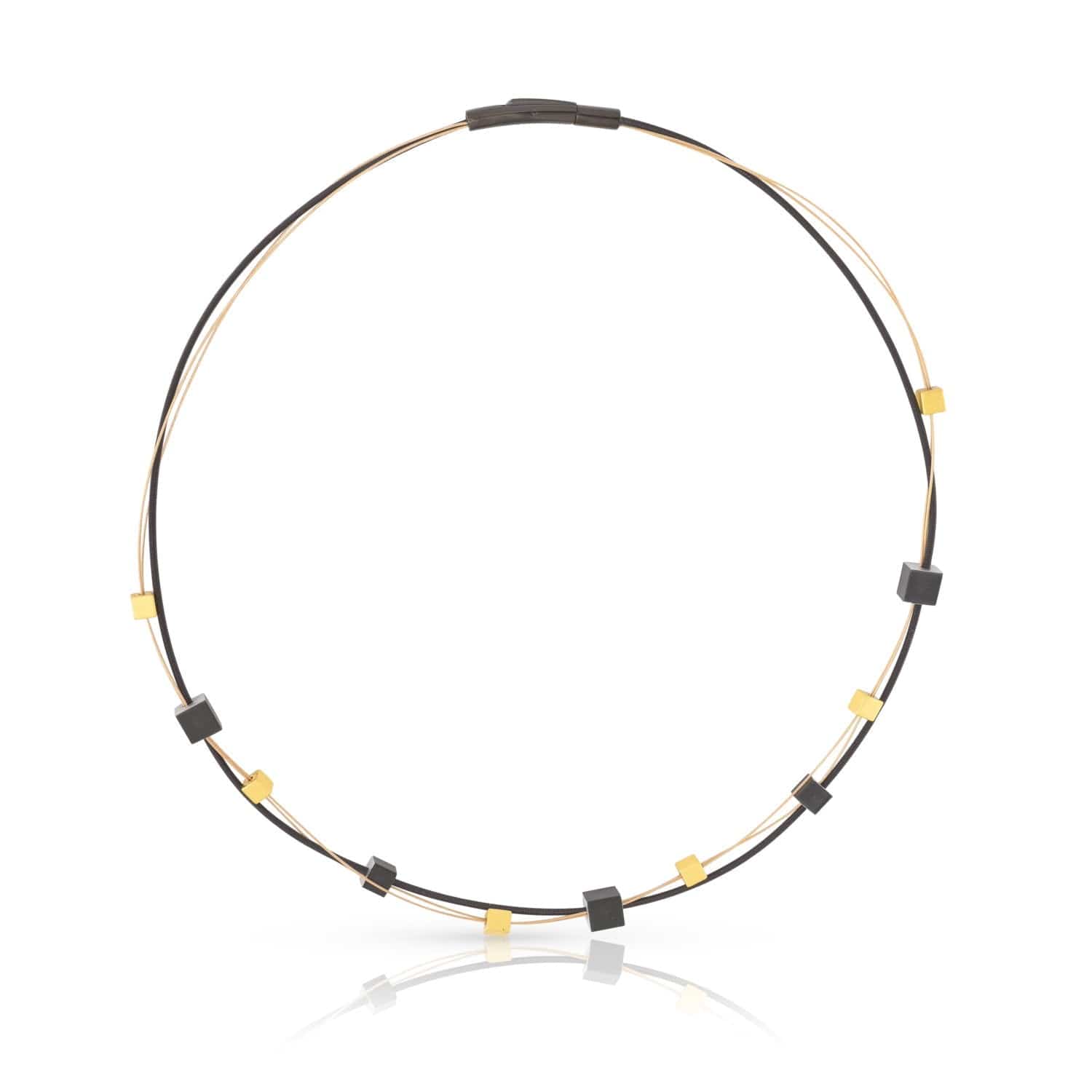 Ketting KELLY Goudkleur|Zwart | C257ZG
